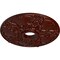 Ekena Millwork Norwich Ceiling Medallion (Fits Canopies up to 4 1/2"), 18"OD x 3 1/2"ID x 1 3/8"P, Brushed Mahogany CM18NOBMF - alternate 2
